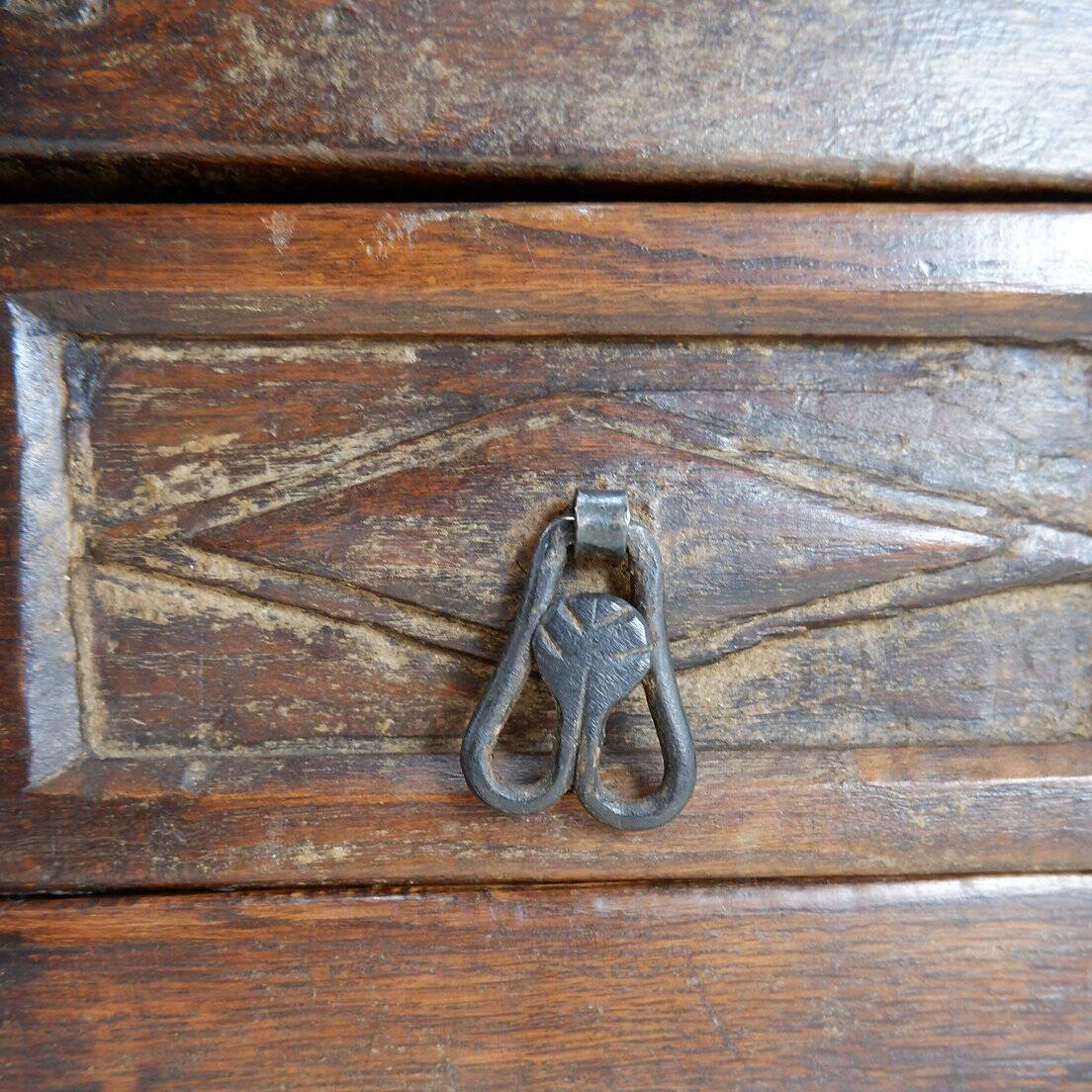 20th Century Spanish Rustic Sideboard - 2 Drawers