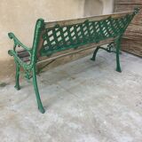 Cast iron garden bench