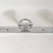 Triple coat hooks Art Deco by Jean Royère Width 45 cm