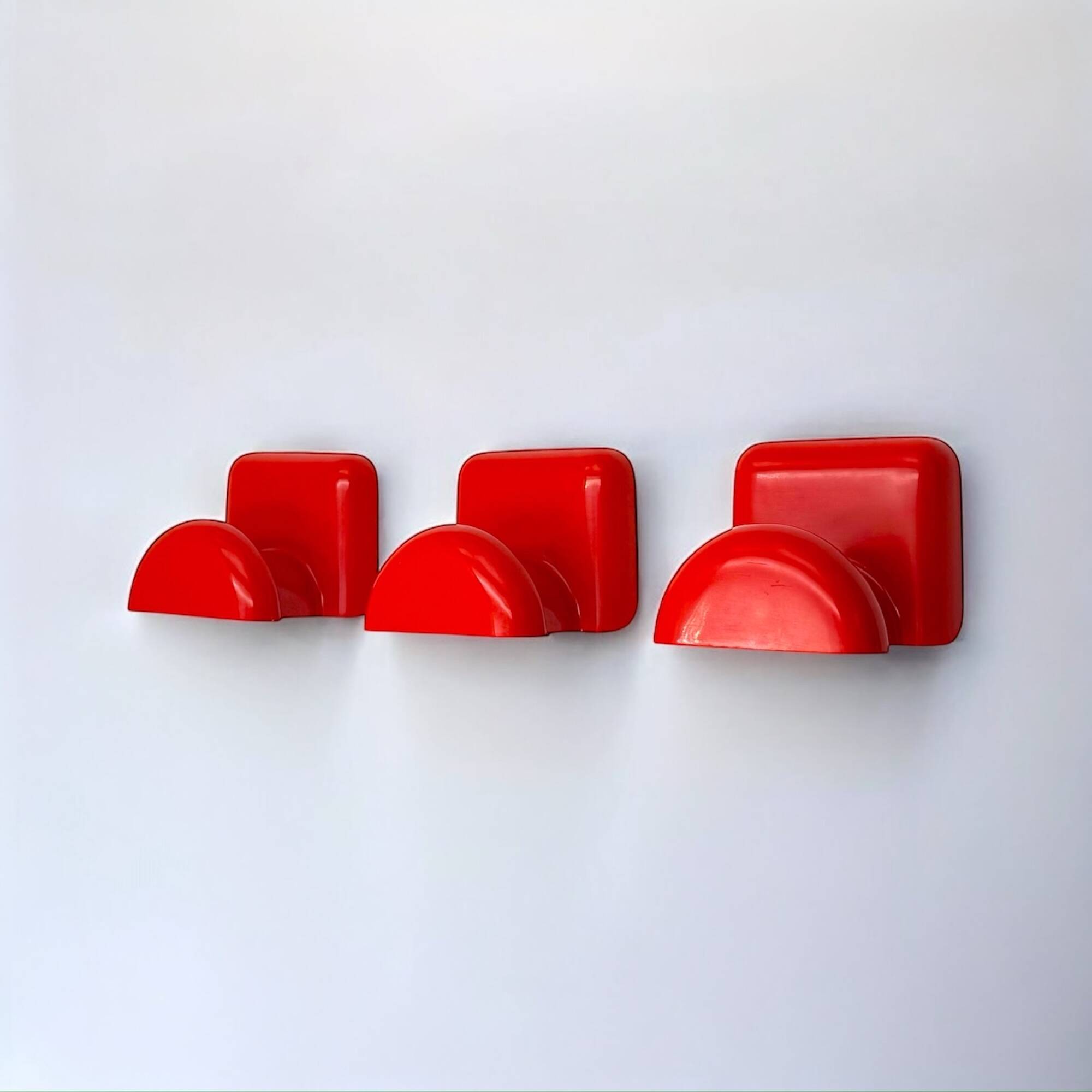 Set of 3 Wall Hooks by Castiglioni Gaviraghi & Lanza for Bilumen