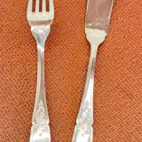 PLATIL 12 Couverts à Poisson  Métal Argenté