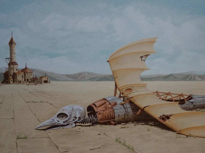 Judson HUSS : Dead Zeppelin, lithographie originale signée