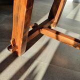 Brutalist elm farm table 60s