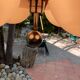 Lustre italien en opaline et plexiglas 70’s