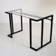 Artelano, glass and metal desk, France 1980