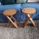 Paire de tabourets pliables Adrien Reed vintage