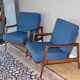Pair of Scandinavian vintage teak armchairs by Arne Wahl Iversen for Komfort, Denmark, 60s
