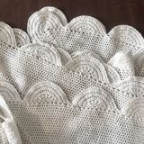 Old crochet blanket, vintage bedspread