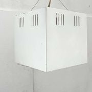 Modern minimalist cube ceiling light from the mid-century, Finland, 1960s.