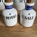 Biot earthenware lot of five pieces Corsican edition, very rare.