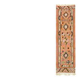 Turkish Handwoven Vintage Herki Kilim 94 cm x 304 cm