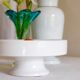 Minimalist white ceramic dish