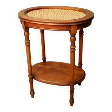 Oval cane flying table