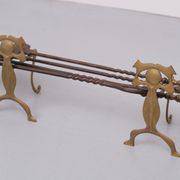 19 Century, Brass Fire Place Tools, Dutch