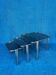 SET OF 3 NESTING TABLES WITH CHROME METAL DOUBLE BASE AND SMOKED GLASS
