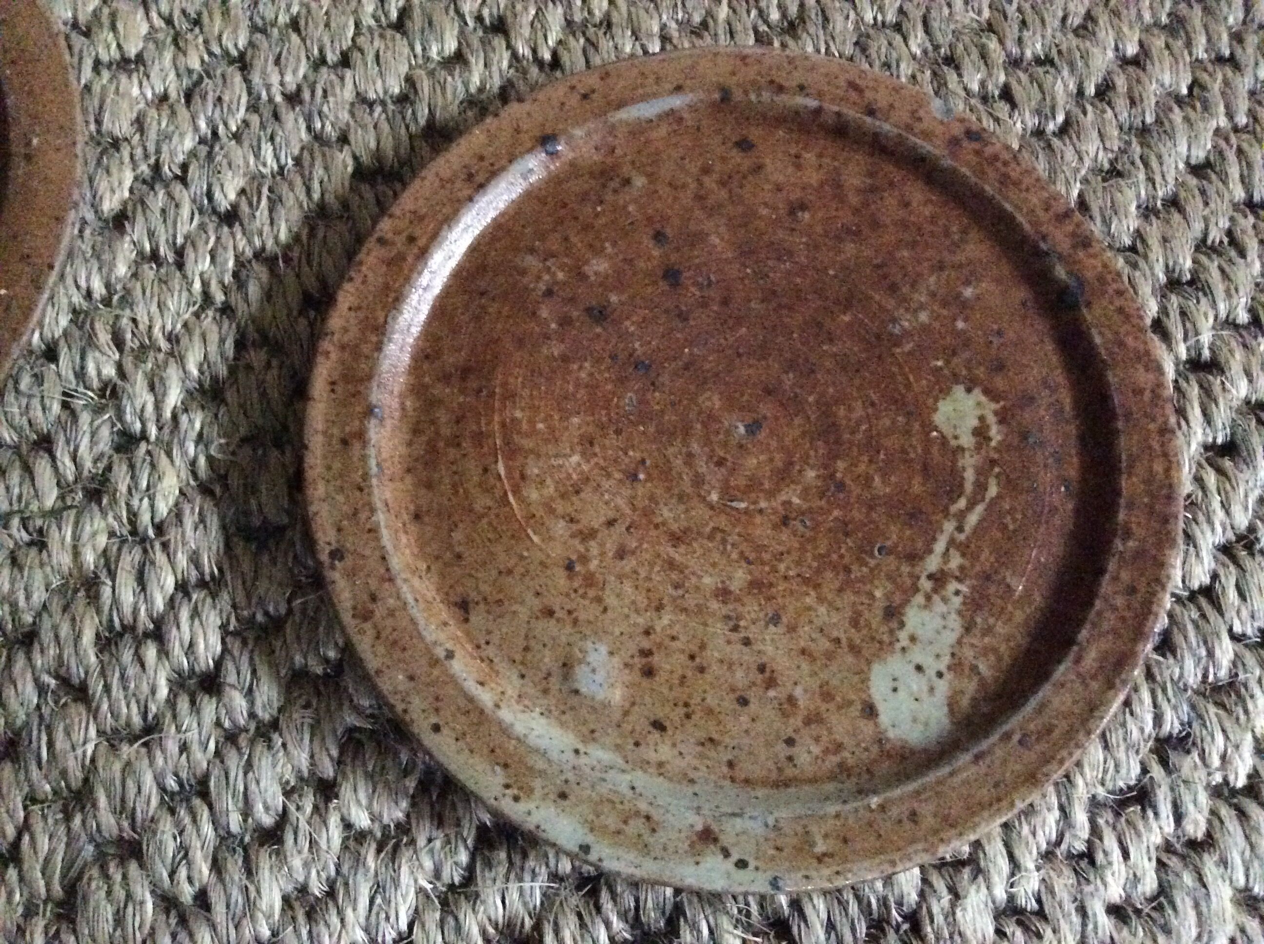 Set of 9 stoneware plates