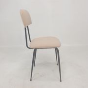 Set of 4 Italian Metal Dining Chairs, 1960's