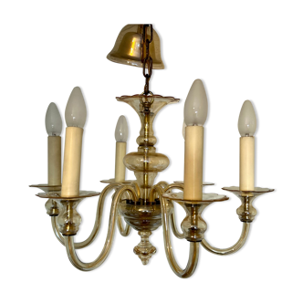 Vintage Murano 6 arm chandelier