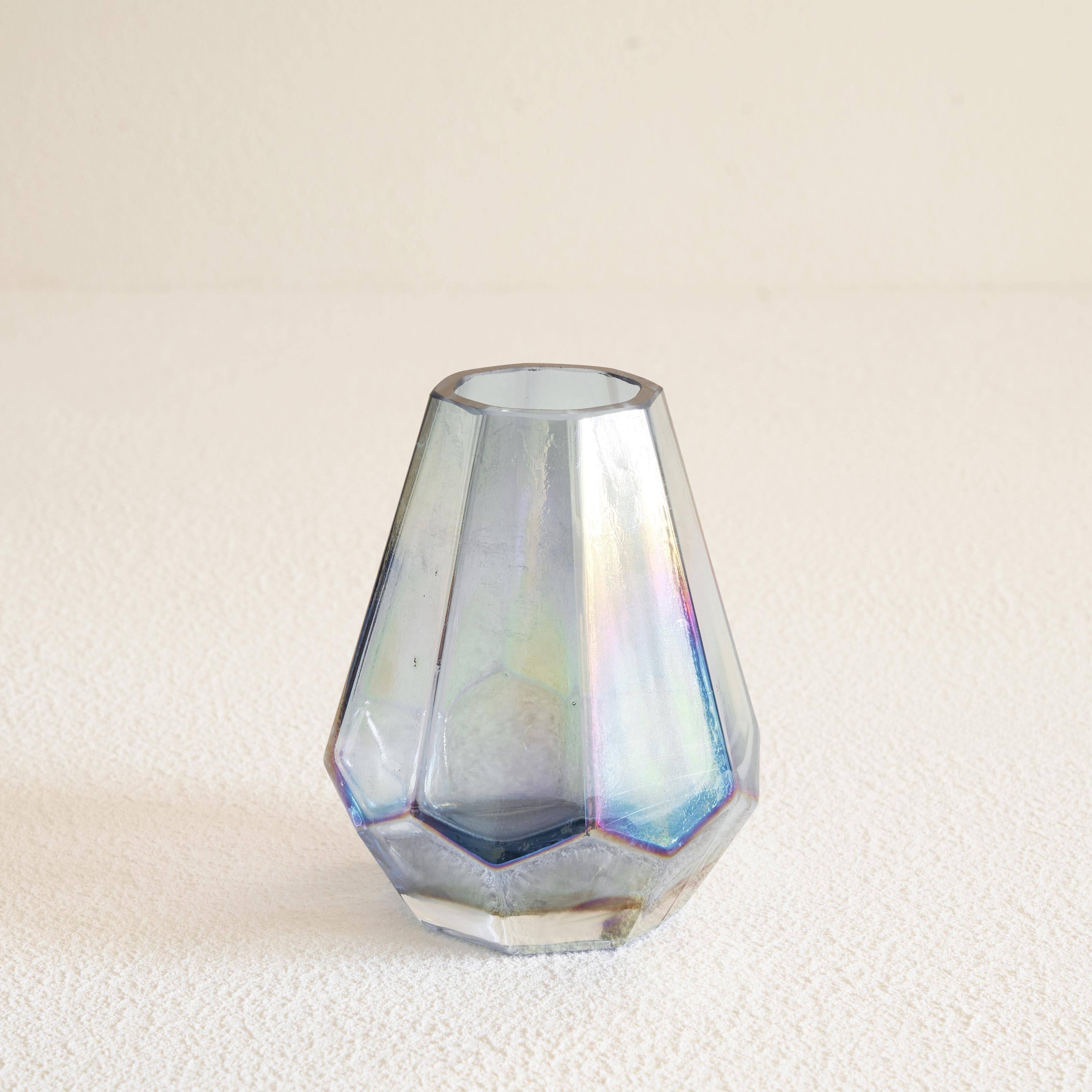 Iridescent Art Deco glass vase from the 1930s