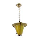 Vintage italian opaline glass lamp, 1950s