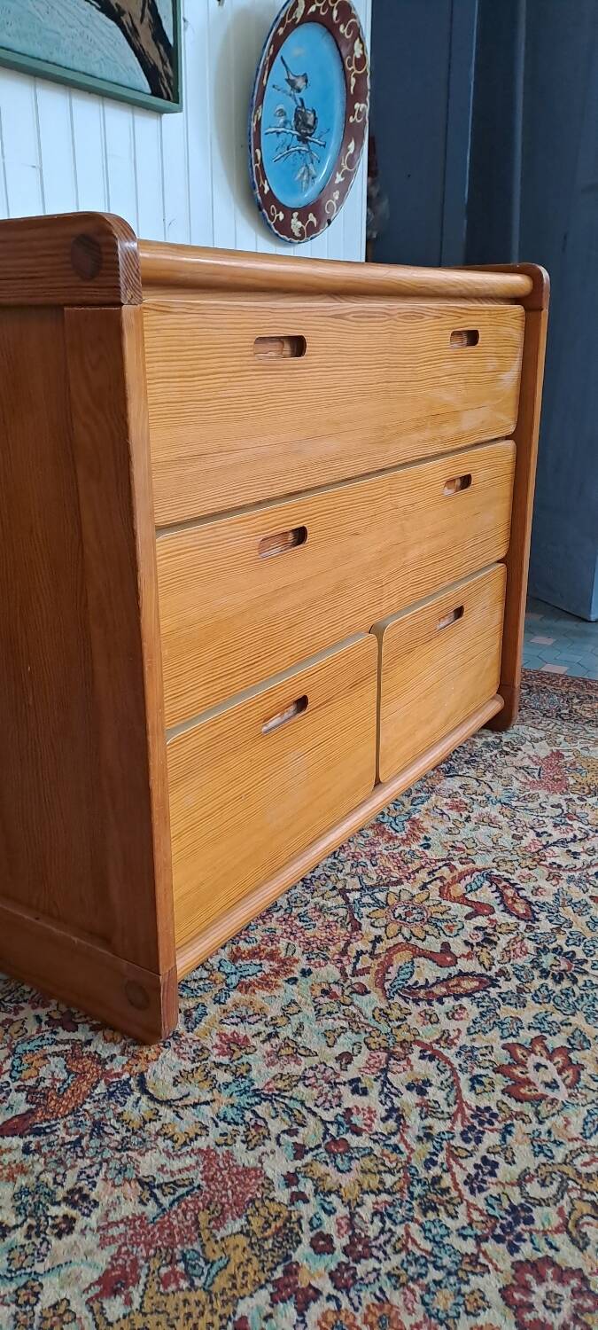 Vintage Gautier Pin chest of drawers