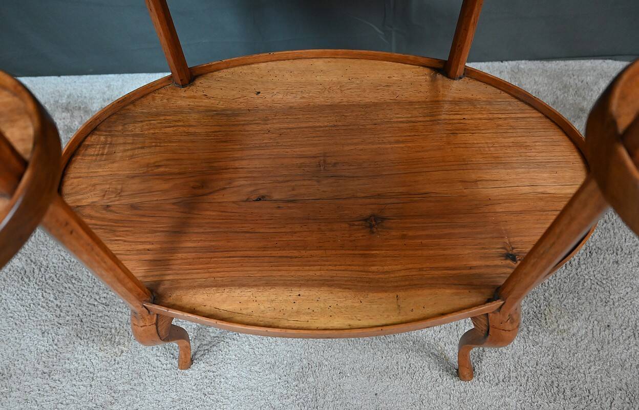 Walnut Salon Dessert Table - Early 20th Century