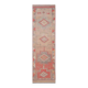 1970s Turkish Oushak Handmade Wool Cotton Orange Runner Rug 92x348