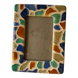 Enamelled ceramic frame