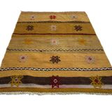 Vintage Turkish Kilim Cushion Cover , 115 X 82 Cm