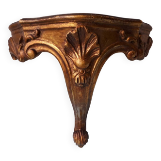 Golden wall shelf