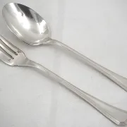 Christofle America service cover, stew 2 pieces, Art Deco, silver-plated metal.