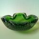 Sommerso Murano v.1960 bubbled glass ashtray