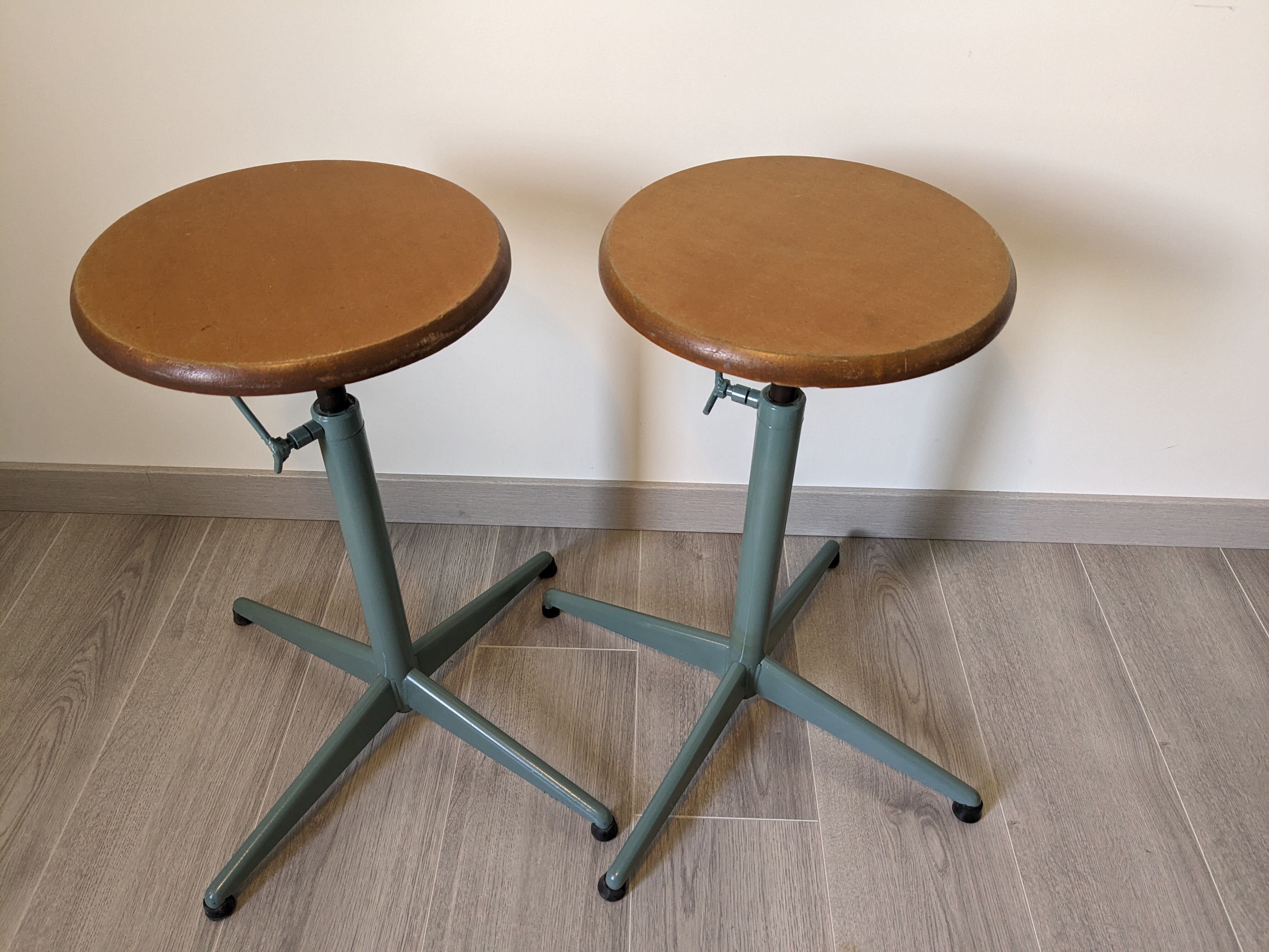 Industrial vintage architect stools