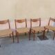 Series of 4 chairs by Bender Madsen and Ejner Larsen for Stølefabrik