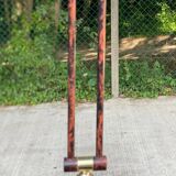 Lampadaire italien vintage effet marbre bordeaux