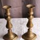 Pair of brass candlesticks
