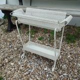 Antique vintage wrought iron planter