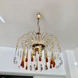 Murano glass drops hanging lamp