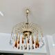 Suspension gouttes verre de Murano