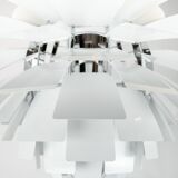 White artichoke, Ø48, designed by Poul Henningsen in 1958 and manufactured by Louis Poulsen.