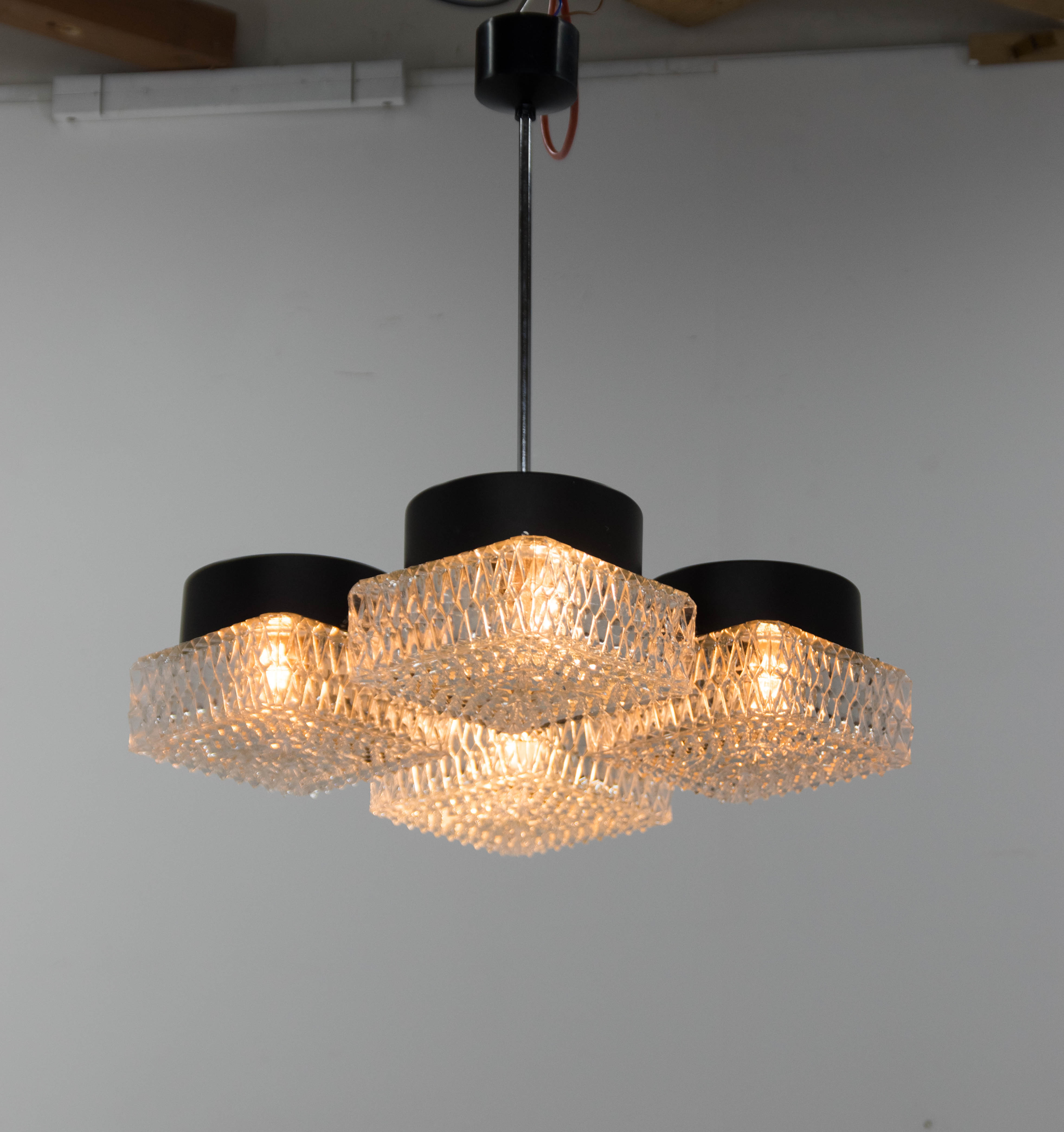 Chandelier by Napako, Czechoslovakia, 1960s