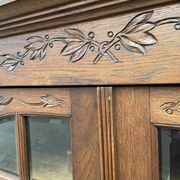 Display Cabinet Silver Cabinet Bookcase Provence Rocaille Louis XV Carved Oak 1920