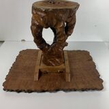 Biomorphic brutalist organic side table, Dutch 1960s