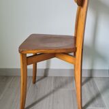 Bistro chair engraved in beech