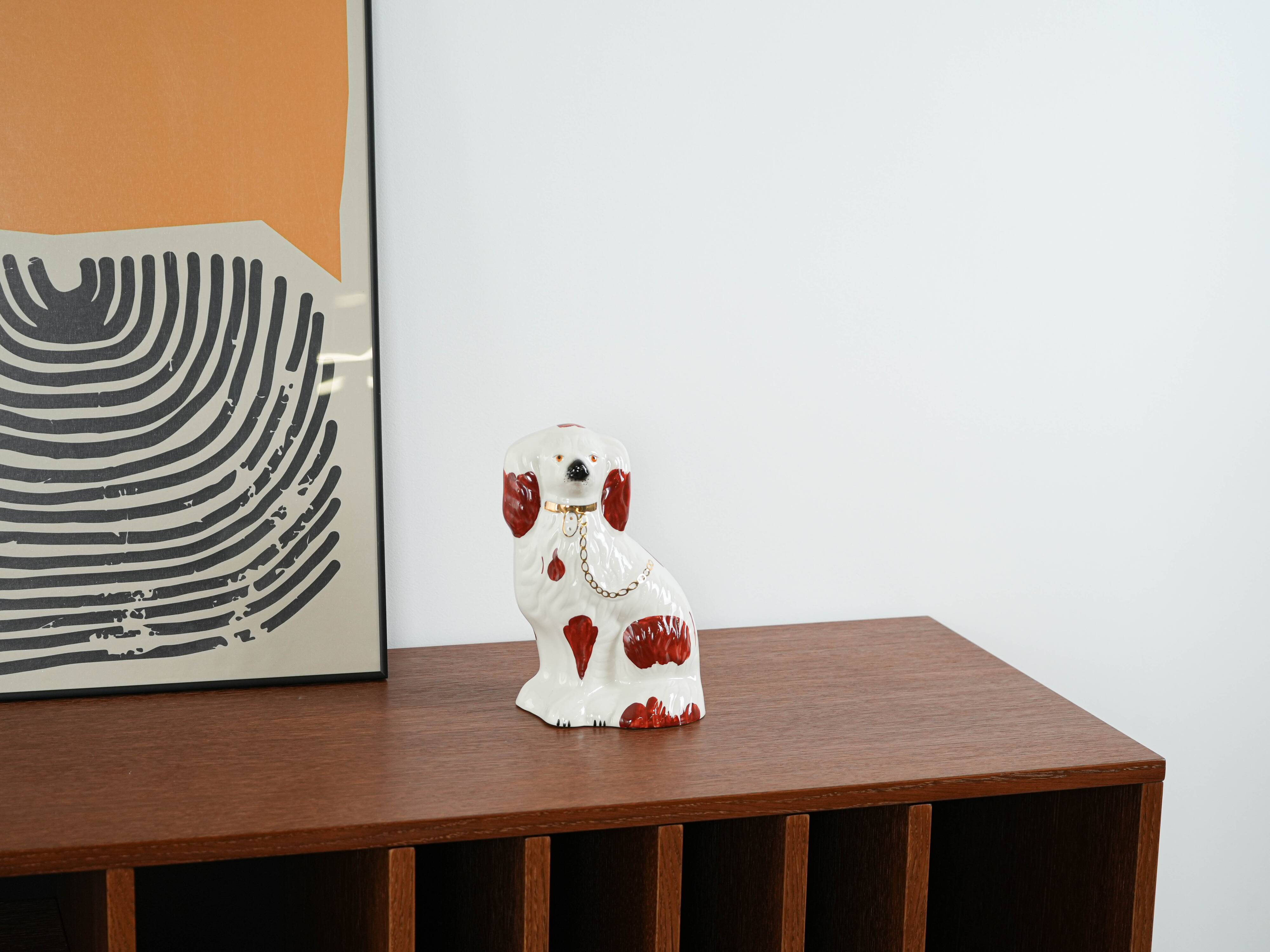 Figurine de chien en céramique, design anglais, années 1960, production : beswick england