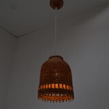 Mid-Century  Wicker Pendant from Uluv, 1960´s