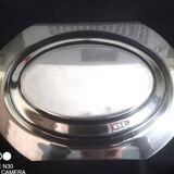Art Deco hollow dish in silver metal, goldsmith Roux Marquiand (since 1856)