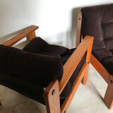 Pair of vintage armchairs 1980