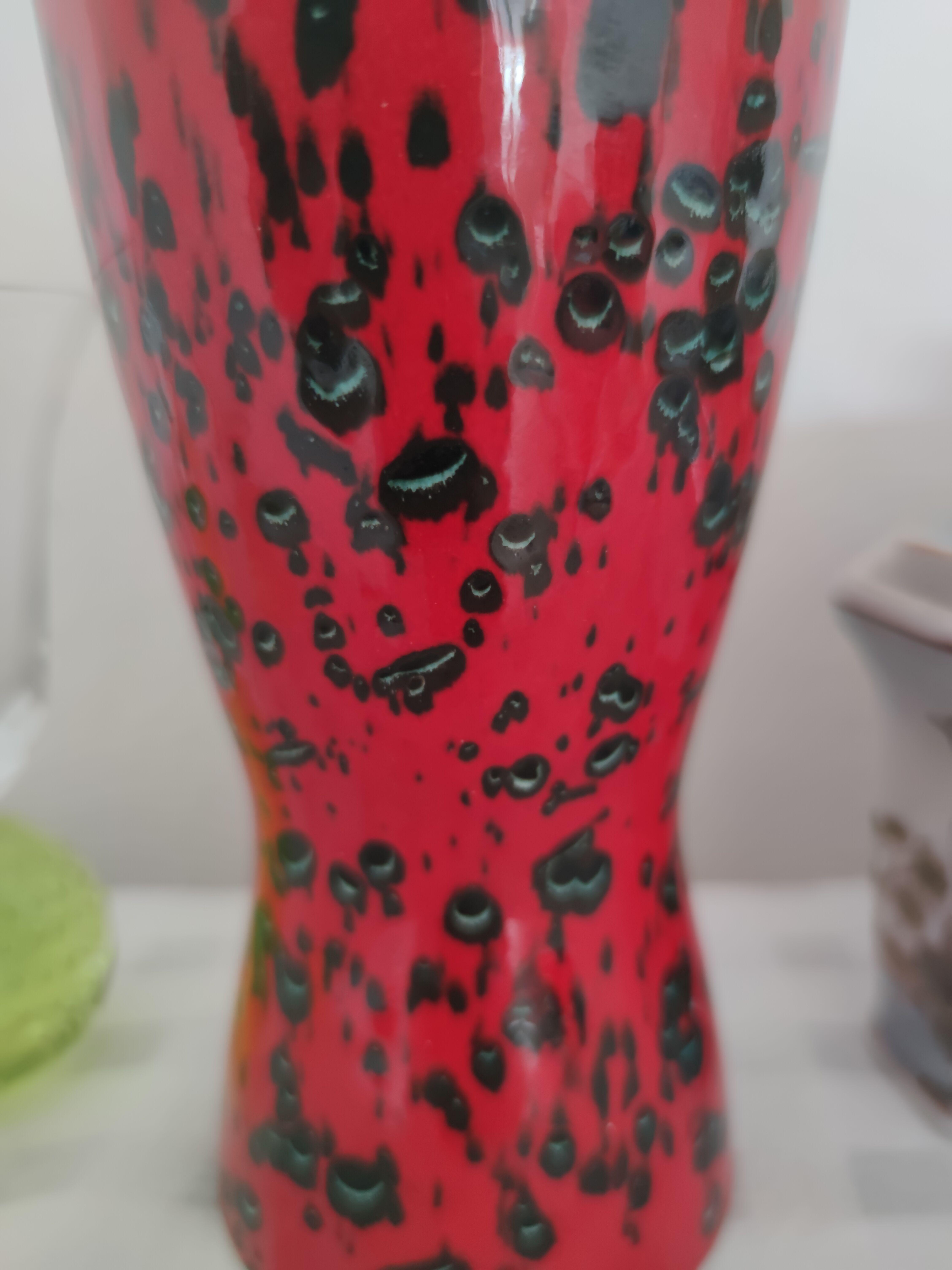 Pottery vintage Germany vase diabolo 1950-60