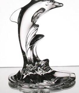 Coupe en cristal de JG Durand pied dauphin
